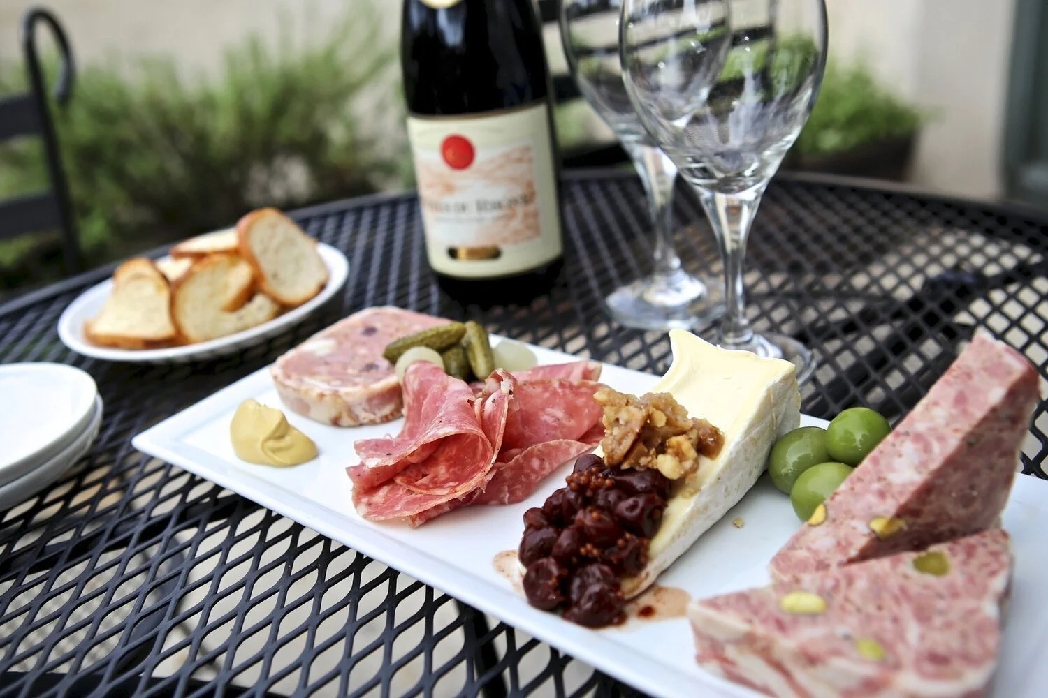 A charcuterie board of cured meats and cheeses from Ted's Butcherblock